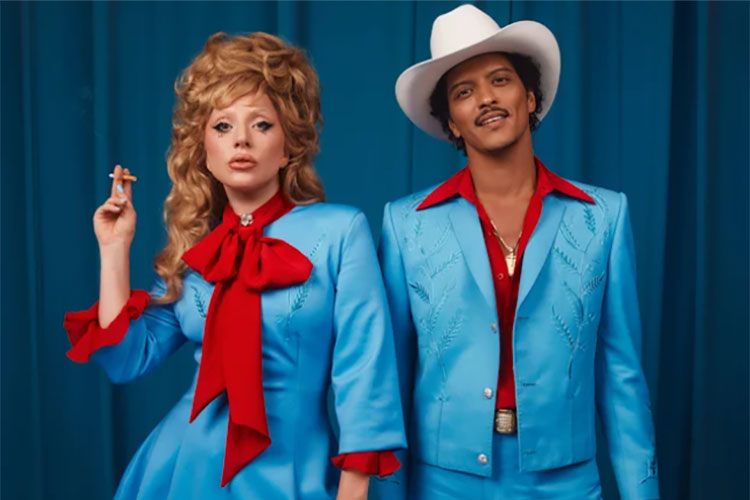 Lady Gaga y Bruno Mars comparten el clip de “Die With A Smile”